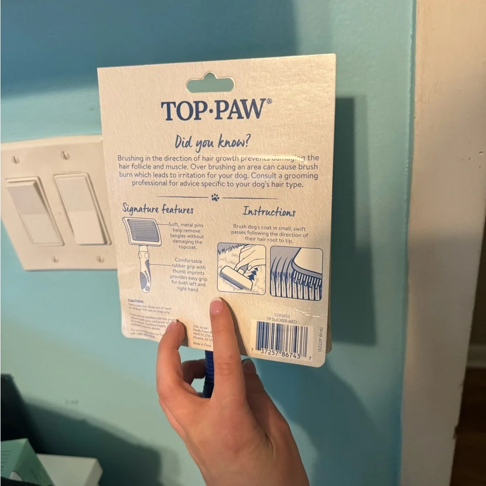 Top paw slick brush for dogs